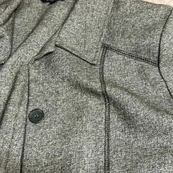 Y2K, LINDOR blazer,women size  12. Green/grey,hi-lo,button closure,shirt collar, - Picture 16 of 16